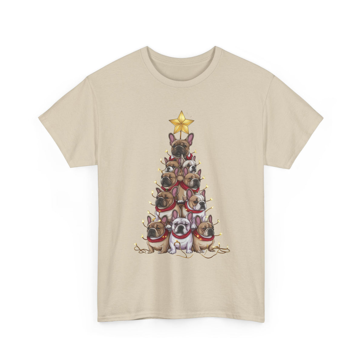 Frenchie Holiday Tree Tee