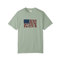 Comfort Colors® Stars And Stripes Fish Flag Tee — Bay