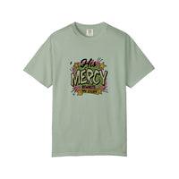 Comfort Colors® His Mercy Rewrote My Story Tee — Bay