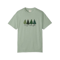 Comfort Colors® Merry And Bright Christmas Trees Tee — Bay