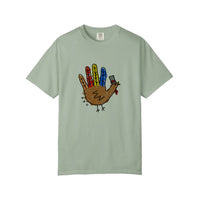 Comfort Colors® Hand Turkey In A Top Hat Tee — Bay