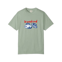 Comfort Colors® Le Weekend Coffee And Croissant Tee — Bay