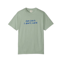 Comfort Colors® Fun Fact I Don't Care Tee — Bay