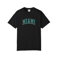 Comfort Colors® Miami Collegiate Arch Tee — Black