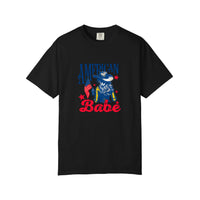 Comfort Colors® American Babe Cowgirl Flag Tee — Black
