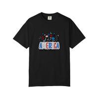 Comfort Colors® America Wildflower Freedom Tee — Black