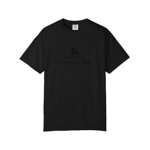 Comfort Colors® Fuelled By Books And Coffee Tee