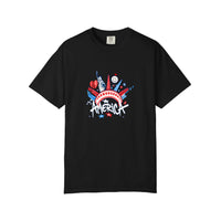 Comfort Colors® America Liberty Crown Graffiti Tee — Black