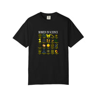 Comfort Colors® Women In Science Icons Grid Tee — Black