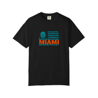 Comfort Colors® Miami Dolphin Flag Tee — Black
