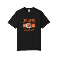 Comfort Colors® Cincinnati Football 1968 Tee — Black