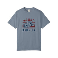 Comfort Colors® Howdy America Cowboy Hat Tee — Blue Jean