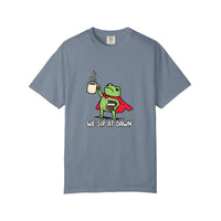 Comfort Colors® We Sip At Dawn Tee — Blue Jean