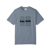 Comfort Colors® Dog Mom Retro Stack Tee — Blue Jean