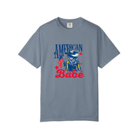 Comfort Colors® American Babe Cowgirl Flag Tee — Blue Jean