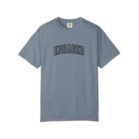 Comfort Colors® Engaged Varsity Arch Tee — Blue Jean