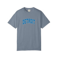 Comfort Colors® Detroit Varsity Arch Tee — Blue Jean