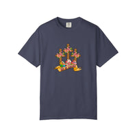 Comfort Colors® He Is Risen Floral Crosses Tee — China Blue
