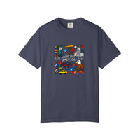 Comfort Colors® Happy 250 America Doodle Tee — China Blue