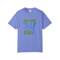 Comfort Colors® Cat Mom Club Tee — Flo Blue