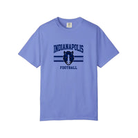 Comfort Colors® Indianapolis Football Colt Mascot Tee — Flo Blue