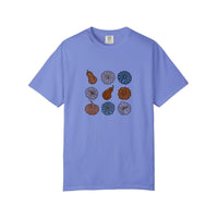 Comfort Colors® Nine Pumpkins In A Grid Tee — Flo Blue