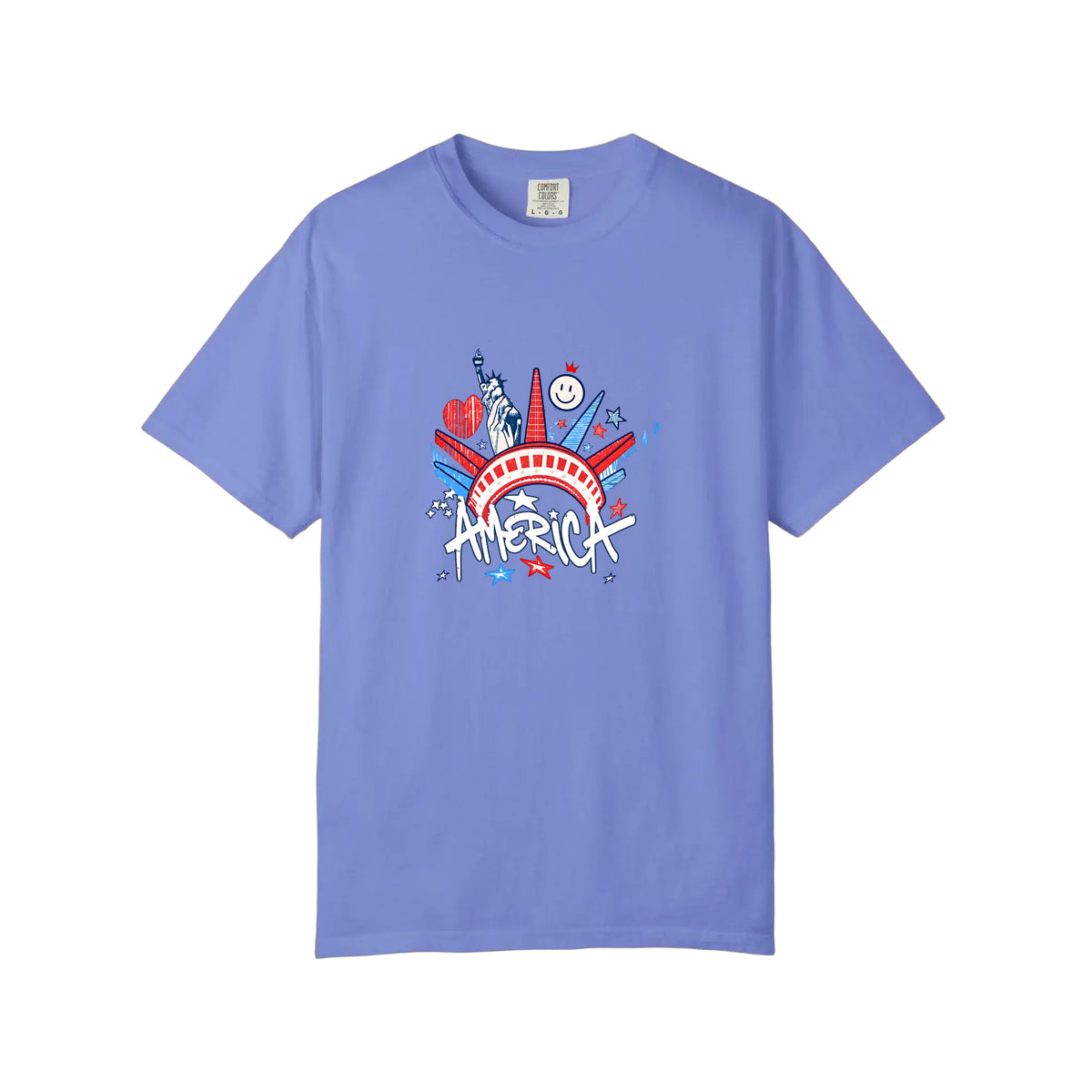 Comfort Colors® America Liberty Crown Graffiti Tee