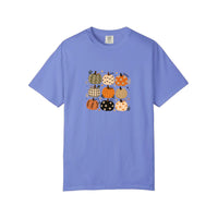 Comfort Colors® Patterned Pumpkin Patch Tee — Flo Blue