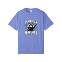 Comfort Colors® What Is Even Happening Raccoon Tee — Flo Blue
