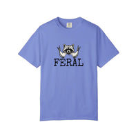 Comfort Colors® Feral Raccoon Rock Hands Tee — Flo Blue