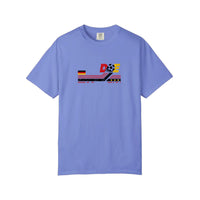 Comfort Colors® German Soccer Retro Badge Tee — Flo Blue