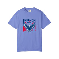 Comfort Colors® Freedom Not Free Eagle Tee — Flo Blue