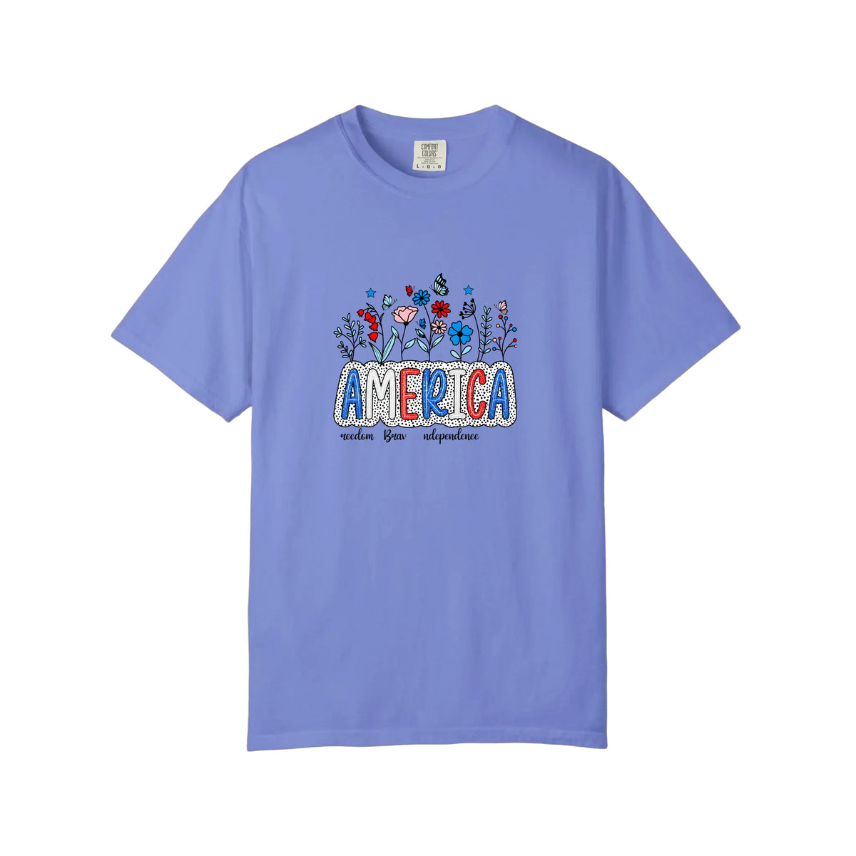 Comfort Colors® America Wildflower Freedom Tee