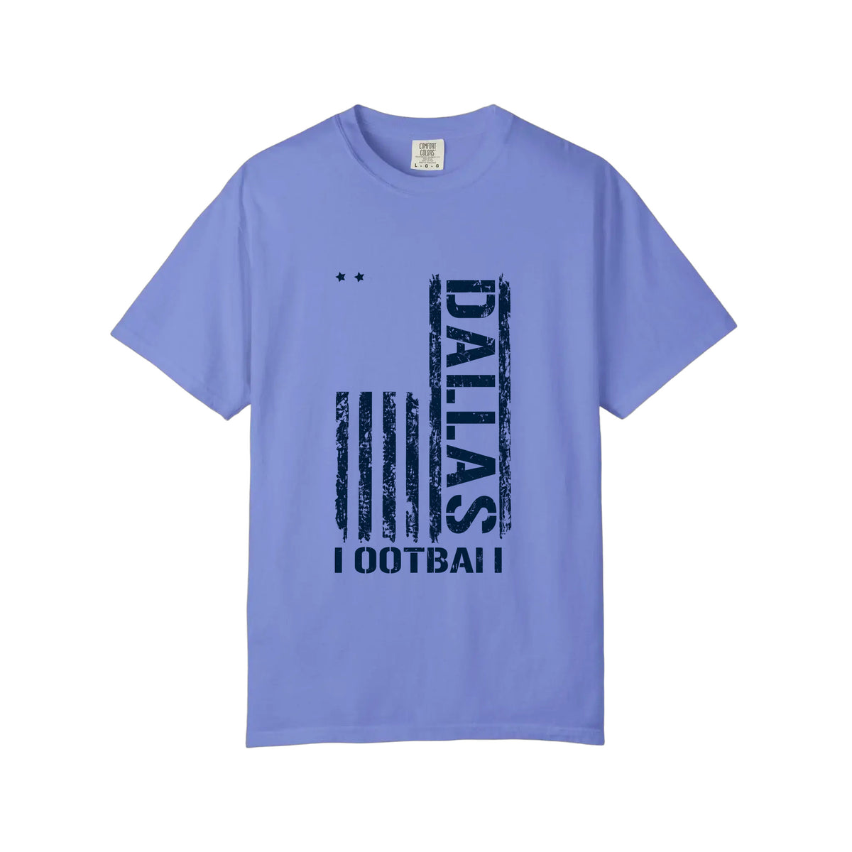 Comfort Colors® Dallas Football Distressed Flag Tee