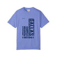 Comfort Colors® Dallas Football Distressed Flag Tee — Flo Blue