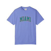 Comfort Colors® Miami Collegiate Arch Tee — Flo Blue
