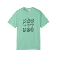 Comfort Colors® Cats In Art History Tee — Island Green