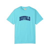 Comfort Colors® Buffalo Collegiate Arch Tee — Lagoon Blue