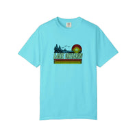 Comfort Colors® Lake Ontario Retro Sunset Tee — Lagoon Blue