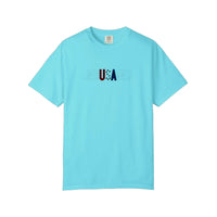 Comfort Colors® Jesus Saves USA Tee — Lagoon Blue