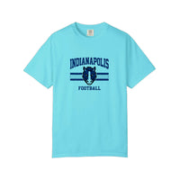Comfort Colors® Indianapolis Football Colt Mascot Tee — Lagoon Blue