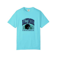 Comfort Colors® Baltimore 1996 Football Tee — Lagoon Blue