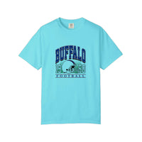 Comfort Colors® Buffalo 1960 Football Tee — Lagoon Blue