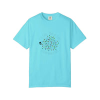Comfort Colors® I'm Fine This Is Fine Christmas Lights Tee — Lagoon Blue