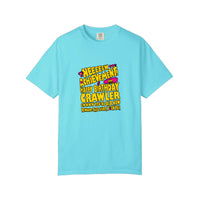 Comfort Colors® New Achievement Happy Birthday Crawler Tee — Lagoon Blue