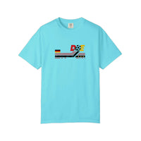Comfort Colors® German Soccer Retro Badge Tee — Lagoon Blue