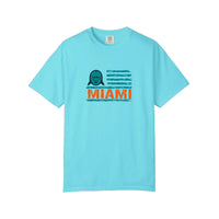 Comfort Colors® Miami Dolphin Flag Tee — Lagoon Blue