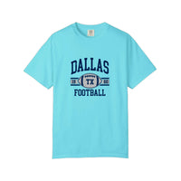 Comfort Colors® Dallas Texas Football 1960 Tee — Lagoon Blue