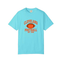 Comfort Colors® Cleveland Football Est 1946 Tee — Lagoon Blue