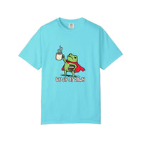 Comfort Colors® We Sip At Dawn Tee — Lagoon Blue